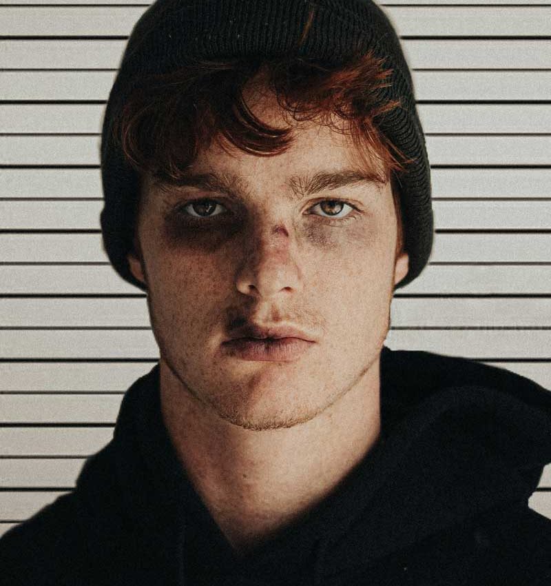 male victim of domestic violence